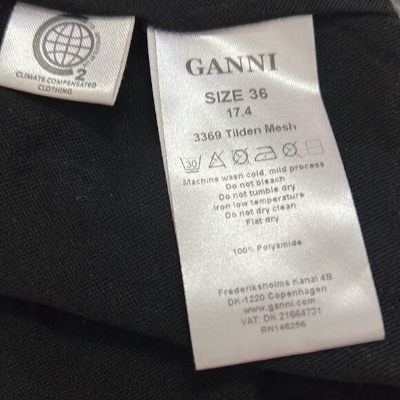 GANNI TILDEN MESH DRESS SIZE 36 S - Picture 7 of 11